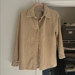 Blair Tan Corduroy Button-Up 100% Cotton
